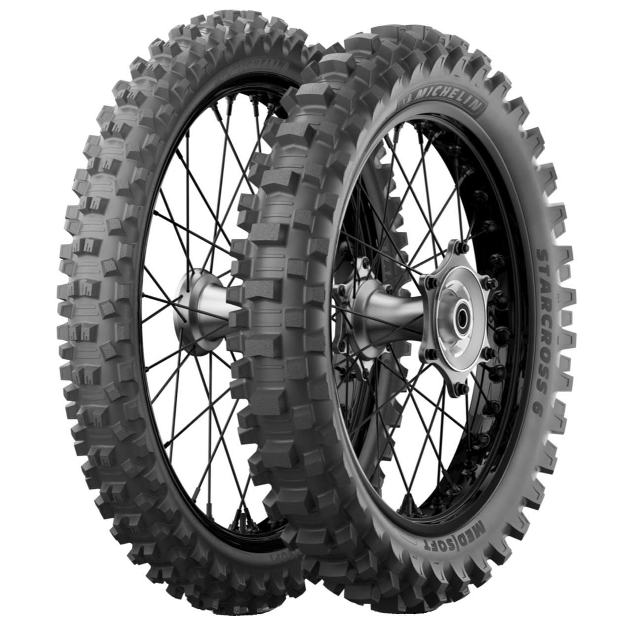 MICHELIN STARCROSS 6 MEDIUM MS REAR 120/80 -19 63M TT MOTO CROSS